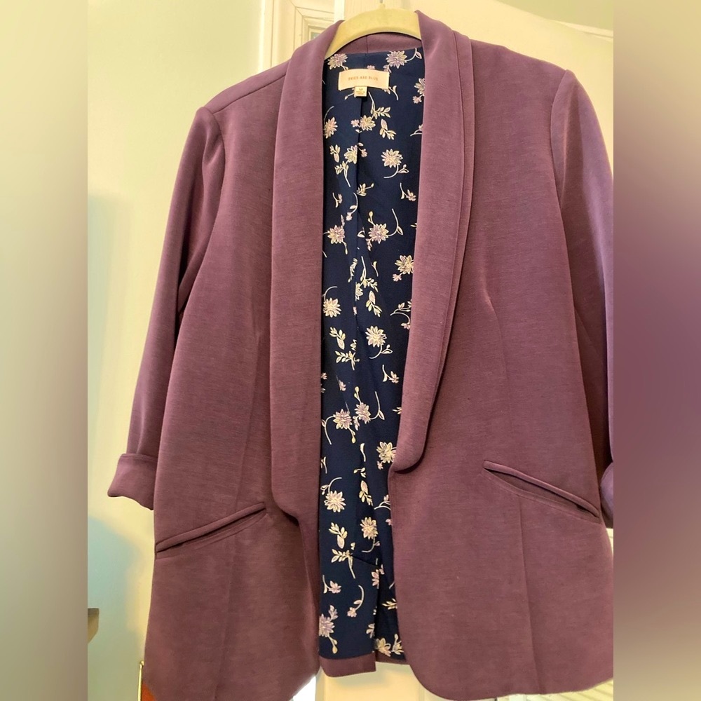 Skies are Blue - M Blazer - Plum